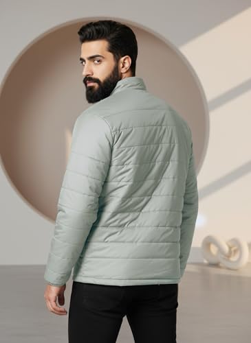 Image of TAGAS JACKET|mans Winter Puffer Jacket| Men's Solid Black Quilted Puffer Jackets | Lightweight Warm Winter Wear | Full Sleeve Front Zip Closure | Casual Outdoor Travel Jacket for Men