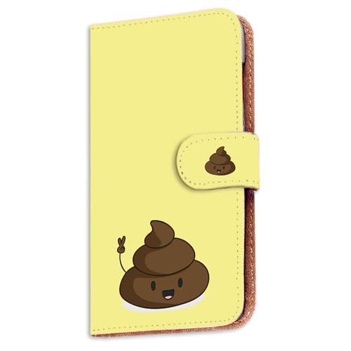 iPhone 6s Plus 用 iPhone 6 Plus 対応 ケース スマホケース 手帳 カードスロット 携帯カバー 耐衝撃性 スタンド うんこ キャラクター パロディ イエロー 189a01c