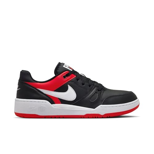 Image of Nike Men Full Force Lo Black /White-University Red Basketball Shoes 6 UK