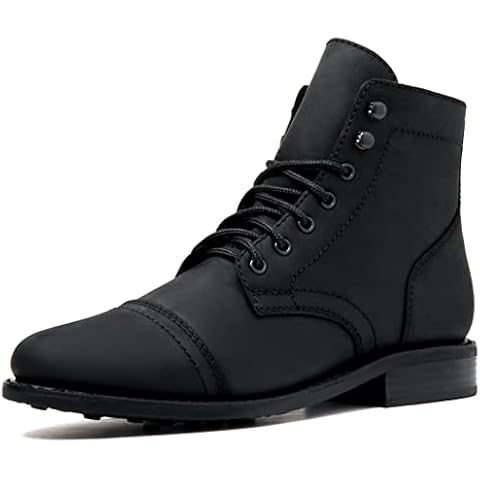 Thursday Boot Company Men's Captain Rugged and Resilient Cap Toe Boot, Black Matte, Size 10 Cover