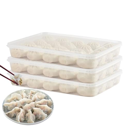 Contenedor De Huevos Para | Organizador De Almacenamiento Grande Y Transparente De 3 Piezas,Contenedor De Huevos Y Soporte De Albóndigas Para,Para Cocina Despensa Hogar Apartamento Restaurante Accion