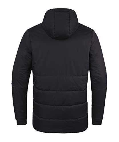 JAKO Herren Coachjacke Team mit Kapuze, Schwarz, L