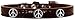 Mirage Pet Products Peace Sign Widget Croc Dog Collar Chocolate Size 18