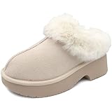 [モズ ローゴン] 厚底ムートン サボ ファー 撥水 MZ7170 アイボリー