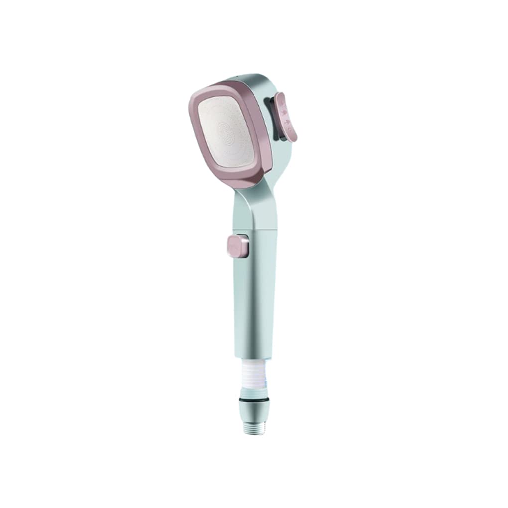 Handheld Shower Head Bathroom Replacement Showerhead with Switch Sprayer Detachable Household Nozzle Sprinkler Pink Blue