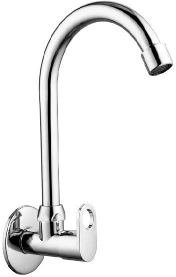 Image of SS 360 Degree Moving,Chrome Finish Swan Neck & Sink taps for Sink /washbasin Trendy Design Water Saving Aerator Suitable for Washbasin,Sink,Bathroom &Kitchen Bib Tap Faucet