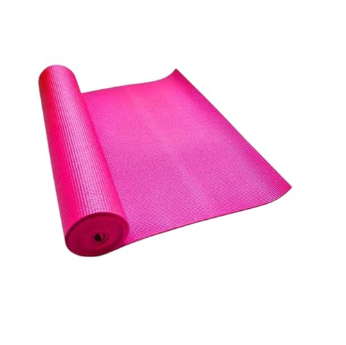 Image of Yoga Mats for Women and Men NBR Material with Carrying Strap, Extra Thick Exercise Mats for Workout Yoga Mat for Women for Workout, Yoga, Fitness, Exercise Mat Anti Slip Yoga Mats (4mm) (Pink)