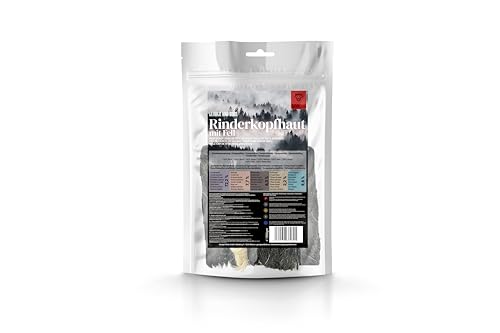 Rinderkopfhaut mit Fell - 1000g - von George and Bobs