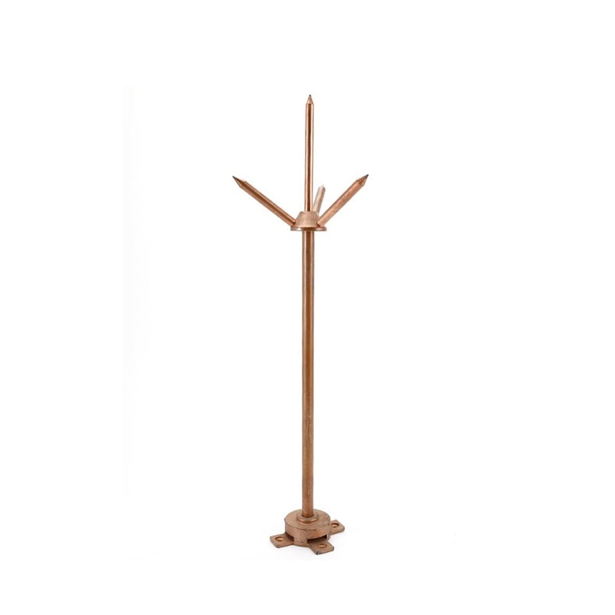 RAFCAR Pure Copper Lightning Rod,Lightning Rod for Roof, Protect Electrical Equipment, Great for Industrial Buildings, House Roof, School, Hospital