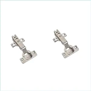 Godrej Steel Slip-on Soft Closing Concealed Hinges for Cabinate Doors, Smooth-Operating Hinges for Full Overlay Doors & Window (Pack of 2)