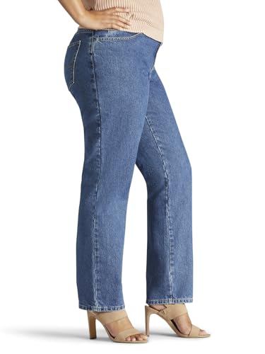 Lee Relaxed Fit All Cotton Straight Leg Jean, Jeans Womens, Livia, 24 Plus Long - image 2