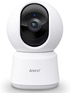 ARENTI 5ghz WiFi Security Camera Indoor, 4MP Plug-in Pet Dog Camera with Phone App, Baby Home Cam 2.4G/5G Dual-Band, AI Motion Detection, Auto Tracking, 2-Way Talk, Night Vision, Works with Alexa
