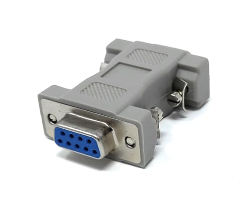 Adaptador serial a VGA de 9 pines hembra a macho de 15 pines D9 a HD15 SVGA