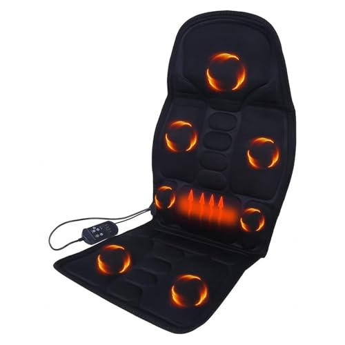 Schienale Massaggiante, con più Nodi di Massaggio, Coprisedile Massaggiante Telecomando Riscaldato per Auto,Ufficio,Casa,Camion