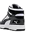 Puma, Unisex-Child, Rebound Layup Mid, Puma White-Puma Black-Pale Pink, Big Kid 6.5 US