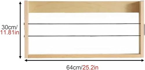 Revistero de pared de madera XDRGOOIUY para folletos y libros 3