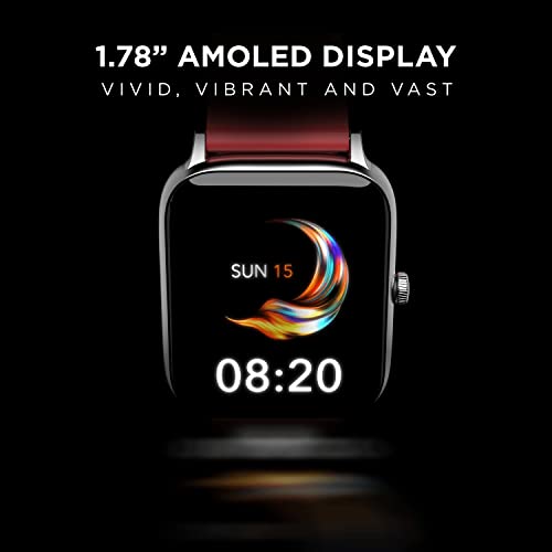 Image of Boat Xtend Pro Smart Watch w /Advanced Dedicated Bluetooth Calling Chip, Coins,Dial Pad, 1.78 AMOLED Display,ASAP (Fast) Charge,700+ Active Modes,Health Ecosystem(Raging Red)