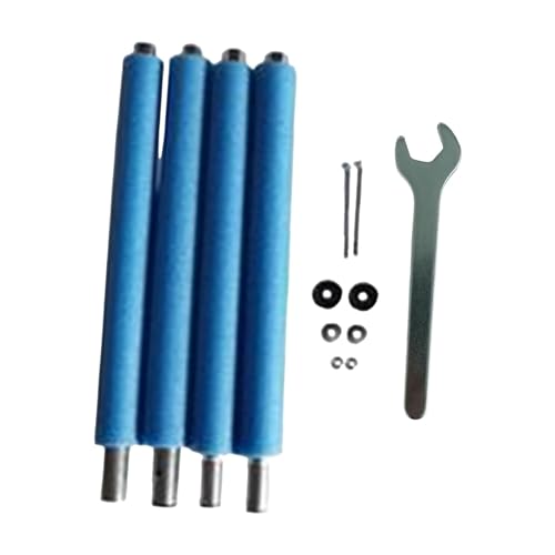kowaku 4X Trampoline Poles Railing Fence Trampoline Replacement Poles Trampoline Accessories Foamed Pipe Steel Poles, 1.96m