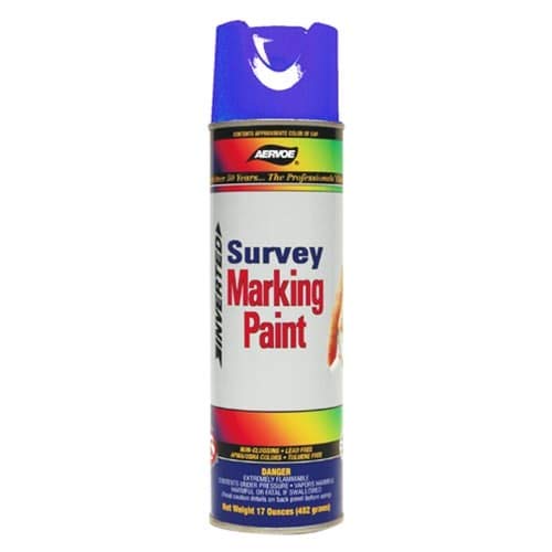 Aervoe 227 Fluorescent Survey Marking Paint, Aerosol 20 Oz. (Blue) #TOP13