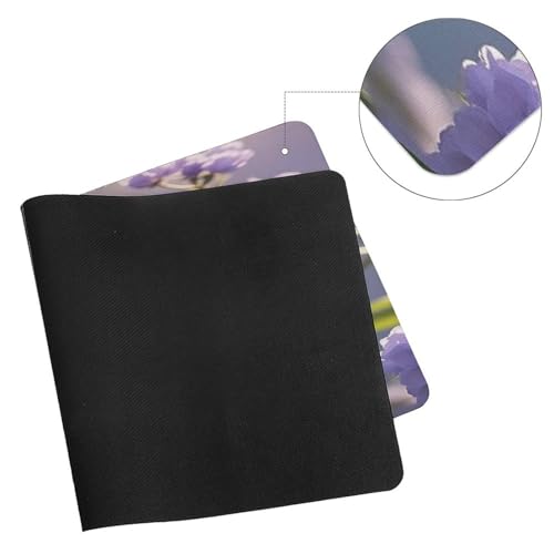 Mouse Pad Grande Cuadrado Mármol Morado con Base de Goma miniatura 7