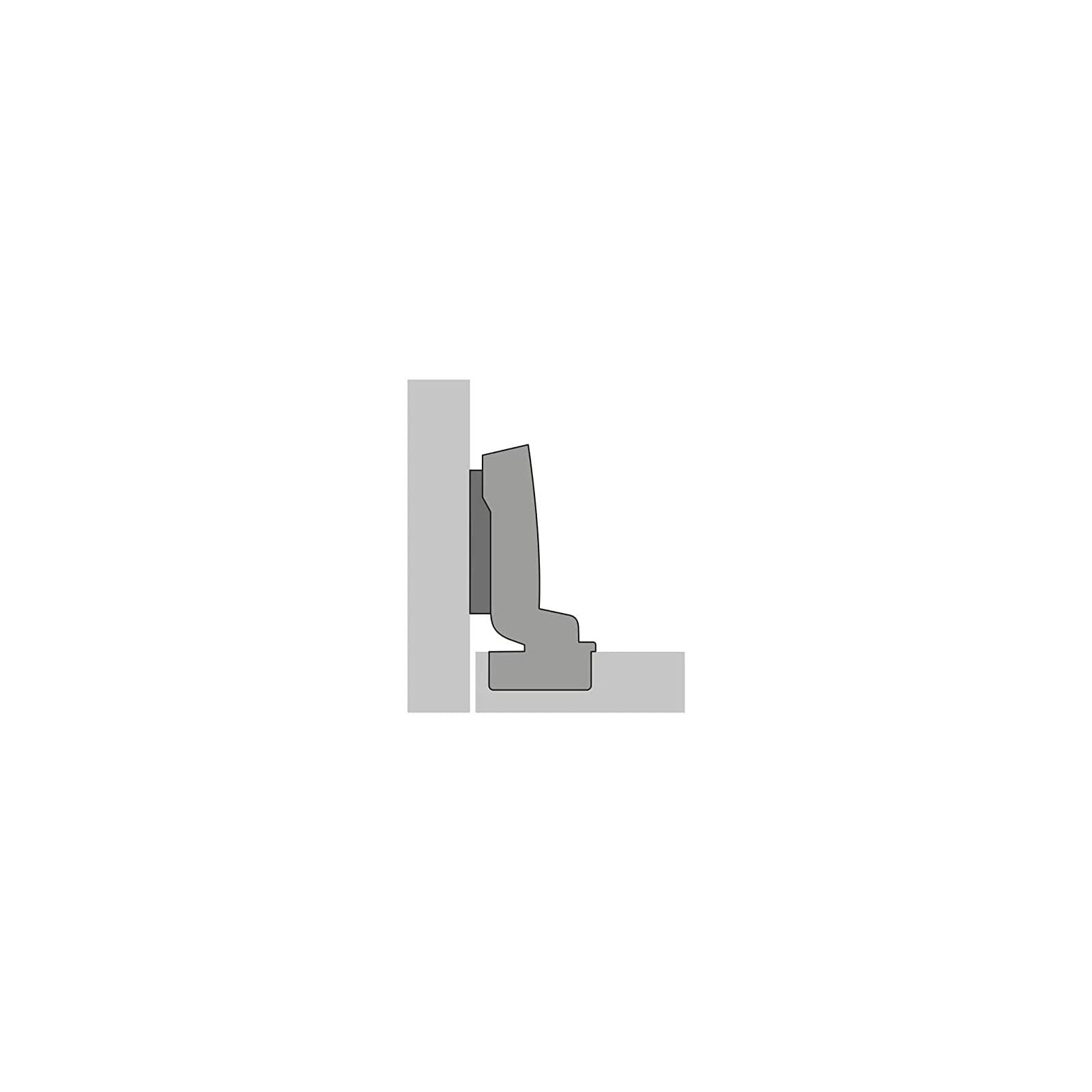 SOTECH 8 piezas Hettich Sensys 8645i TH 52 Bisagra Tope interior incl. tornillos M4 x 20 mm Ángulo de apertura 110° Distancia 1,5 mm