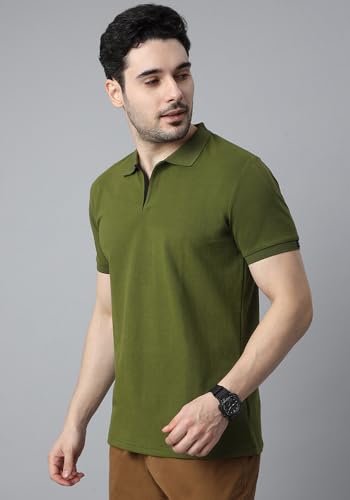 Image of Wear Your Opinion Solid Cotton Rich Polo T Shirt | Collar Tshirts | Half Sleeves | Plain-Regular Fit (Available in Plus Size)
