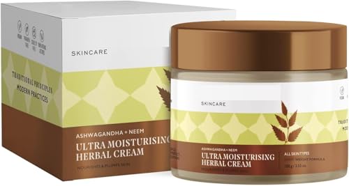 DX Ayurvedic Herbal Nourishing Face Moisturizing Massage Cream for Dull & Dry Skin - Parabens, SLS Free 100 gm