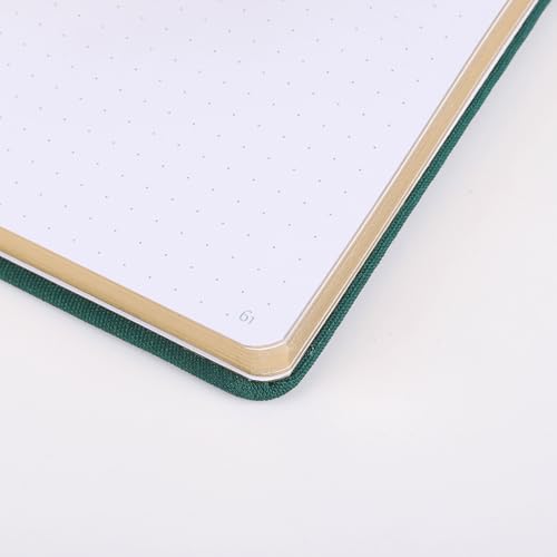 Carnet de notes A5 pointillé rigide avec 160 pages numérotées en papier épais - 4