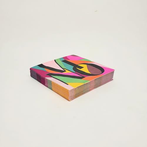 Image of Punch Studio 30-Count Disposable Paper Decorative Cake /Cocktail Party Napkins, 5 inch Square, Vino