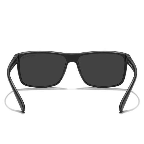 MERRY'S Rectangular Polarized Sports Sunglasses for Men Women Cycling Driving Fishing UV400 Protection S82254