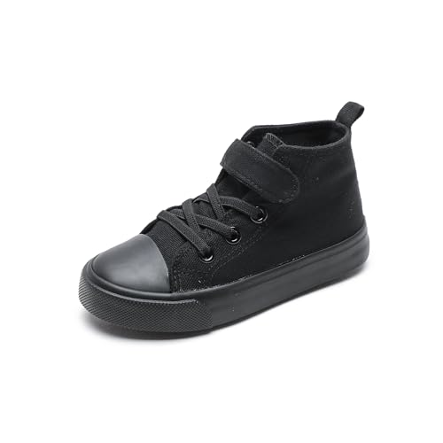 Kids Canvas Shoes Boys Girls High Top Canvas Slip On Sneakers