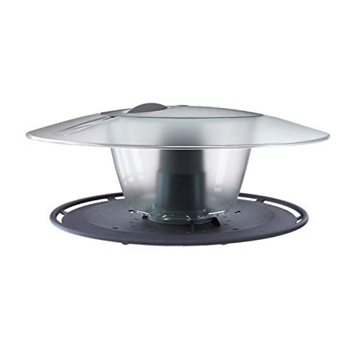 Pole Mounted Bird Table/Feeding Tray Birdyfeed Round - Anthracite-Grey