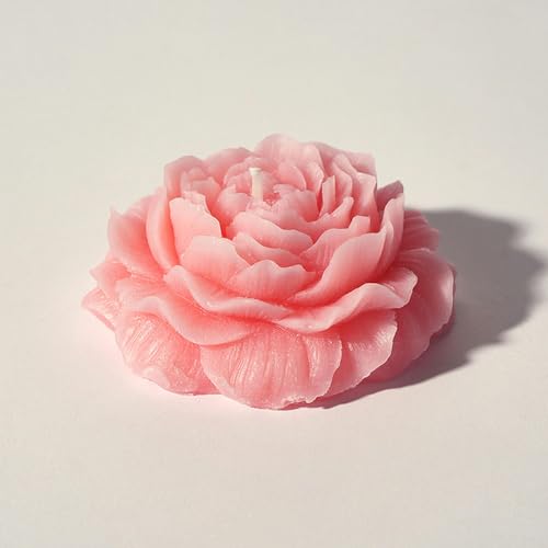 Bougie parfumée pivoine en fleur pour une atmosphère relaxante salon