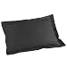 Douceur d'Intérieur - 1640702, Funda De Almohada, 50 X 70 Cm, Lit Uni, Liso 57 Hilos, Negro