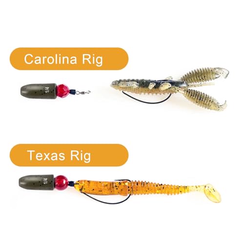 Image of 5pcs Fishing Weights, Anodized Black Tungsten Bullet Sinkers, with Sizes Laser-Engraved, No Abrasion, Never Chip, Sensitive and Great Castability