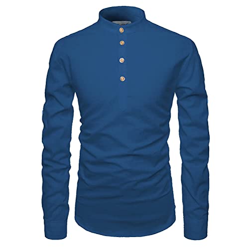 Image of Cotton 4 Button Kurta For Men