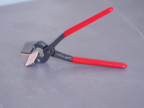 Alicate de carteira plana de couro e 10 grampos de couro resistentes