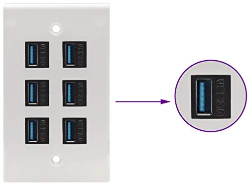Adaptador USB 3.0 A Keystone Hembra a Hembra 5 unidades miniatura 6