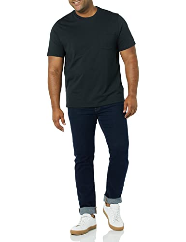 Image of Amazon Essentials Men's Short-Sleeve Crewneck Pocket T-Shirts, Pack of 2