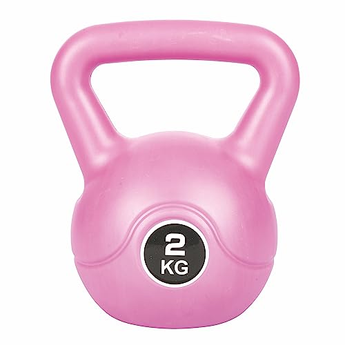 Kettlebell 2 kg para entrenamiento, agarre antideslizante, FitLover - Imagen 3