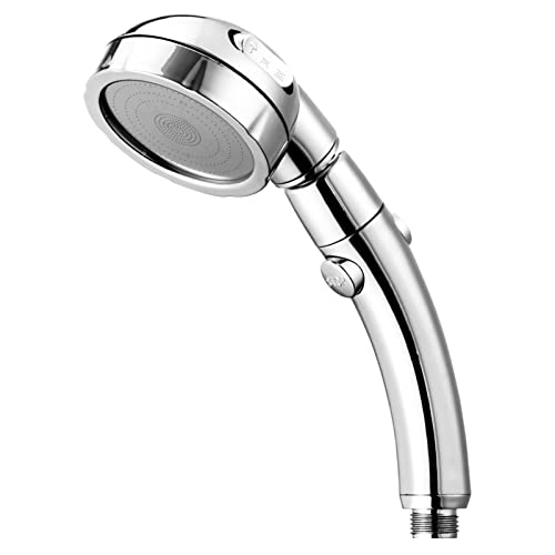 Pommeau de douche à économie d'eau et haute pression couleur or à 3 modes