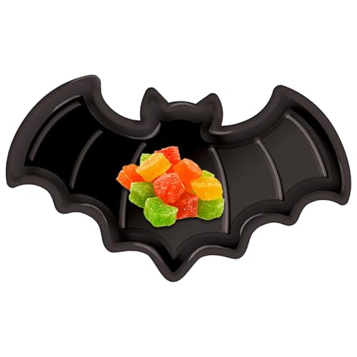 Mppchhn Cuenco De Caramelos Halloween - Fuente Para Aperitivos Postres Bocadillos,Plato Decorativo Y Festivo Para Hogar Fiesta Celebraciones Comida Cocina Mesa