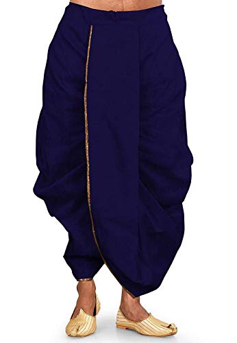 ARISHA Mens Dupion Art Silk Black Dhoti-(Free Size)-picture-11