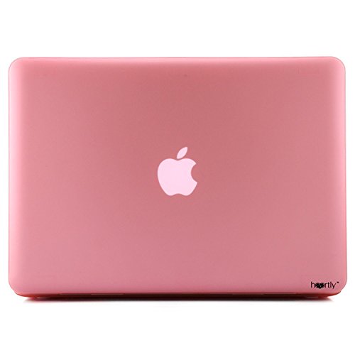 Image of Heartly Premium MacBook Flip Thin Hard Shell Rugged Armor Hybrid Bumper Back Case Cover for MacBook Pro 15 inch inch - Cute Pink