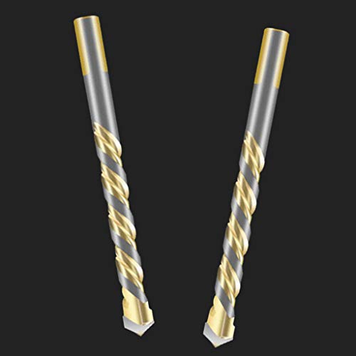 Flameer 2 peças/conjunto de brocas de vidro triangular, ferramenta de broca de cerâmica de 6 mm, b78