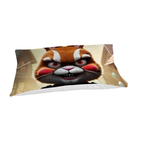 Housse de couette microfibre imprimé 3D animaux land pour lit single - 7