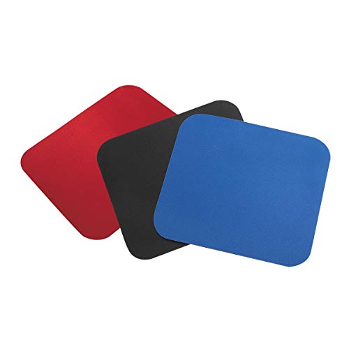 LogiLink ID0096 - Mauspad 220 x 250 x 3 mm für alle Maustypen (Kugel, Optisch, Laser) mit stark haftender Unterseite für optimalen Halt, Farbe: Schwarz