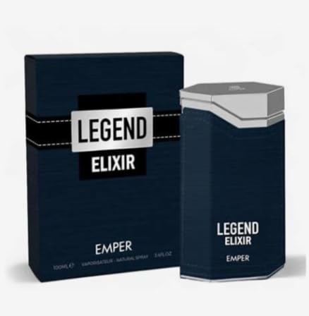 Legend Elixir Emper Eau de Parfum for Men, 3.4 oz
