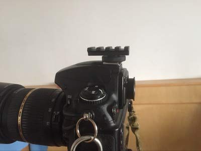 Aluminum DSLR Camera Flash Hot Shoe 20mm Rail Picatinny Mount Adapter for Red Dot View Finder & Optics Scope Sight