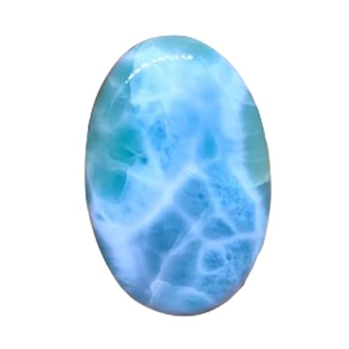 Pierre gemme larimar naturel cabochon ovale fabrication bijoux DIY